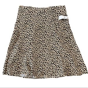 Leopard print skirt
